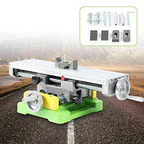 Multifunction Worktable Milling Working Table Milling Machine Compound Drilling Slide Table For Bench Drill Cross Slide Bench Drill Vise Fixture XY Axis