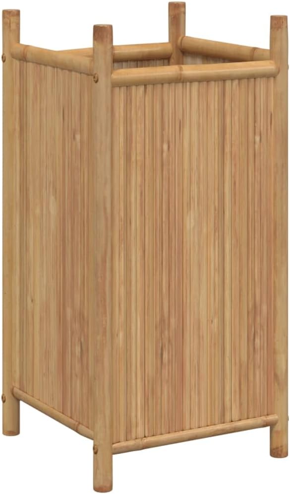 40 x 40 x 80 cm Bamboo Planter, Outdoor Vertical Garden Raised for Balcony and Garden, Mini Raised Garden for Seedlings, Vertical Garden Outdoor, Waterproof
