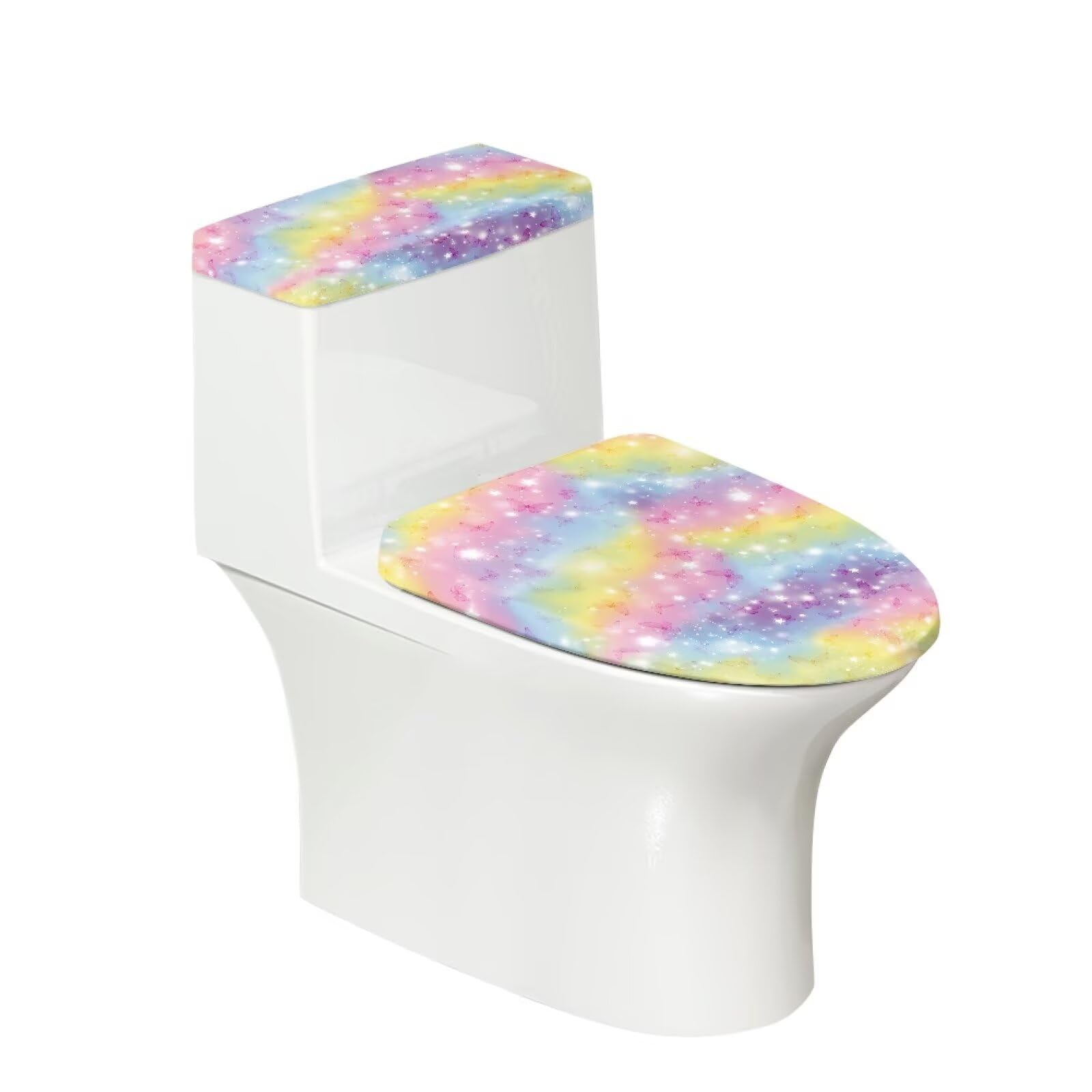 Set 2 Copriwater Con Stampa Delfini - Protettivo Antipolvere Per WC, Decorativo Per Bagno - Foto 11