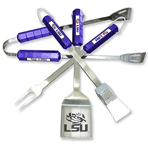 NCAA LSU Tigers BBQ Set (4-Piece), Team Color