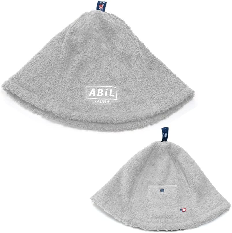 ABiLサウナハット　グレー　新品未使用 今治タオル Amazon.co.jp: [ABiL] サウナ ハット 今治 大きめ 深く POCKET