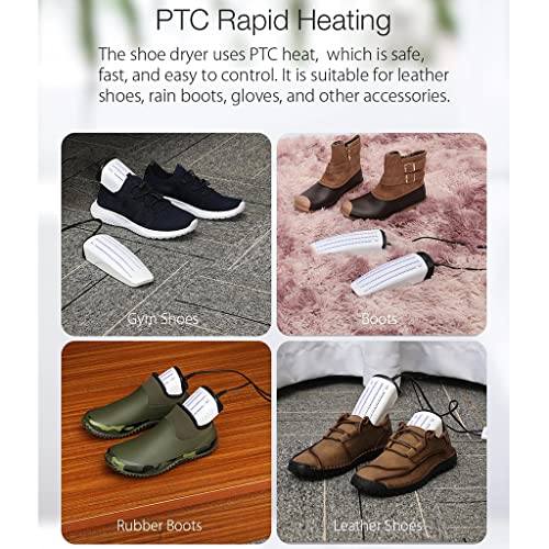 Secador de zapatos telescópico y control de temperatura blanco miniatura 2