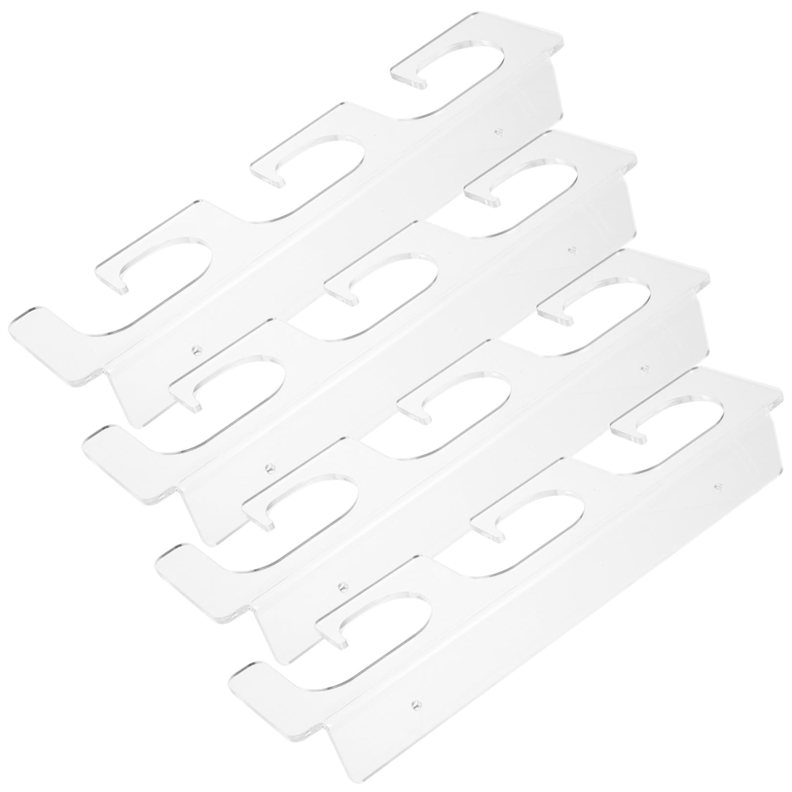 Gatuida 2 paia Supporto per Canne Parete e Soffitto Trasparenti Portacanne Surfcasting con Slot per Canne Organizer Robusto e per Garage e Esterni