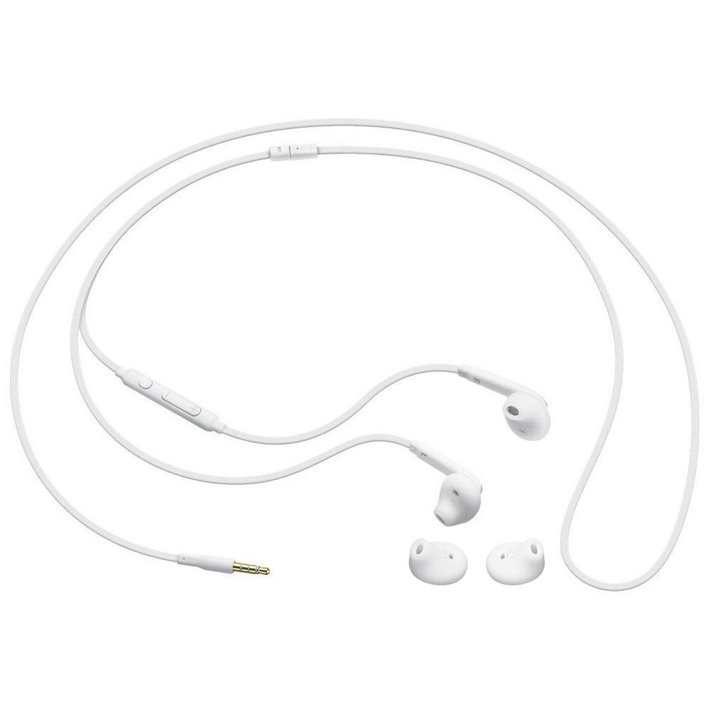 Compatible with OEM Samsung 3.5mm PREMIUM SOUND/ Stereo Earbud Headphones for Galaxy S5 S6 S6 Edge + Note 4 5 EO-EG920BW (Bulk Packaging) 3