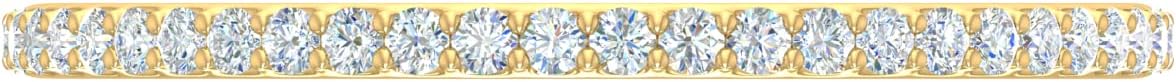 0.28 to 0.36 Carat Diamond Eternity Wedding Band in 10K Gold
