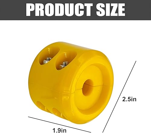 Miniatura 9 de Bittwee Tapón de goma para cabrestante de automóvil para ATV UTV, línea de tapón de gancho para cuerda sintética, amortiguador de golpes con