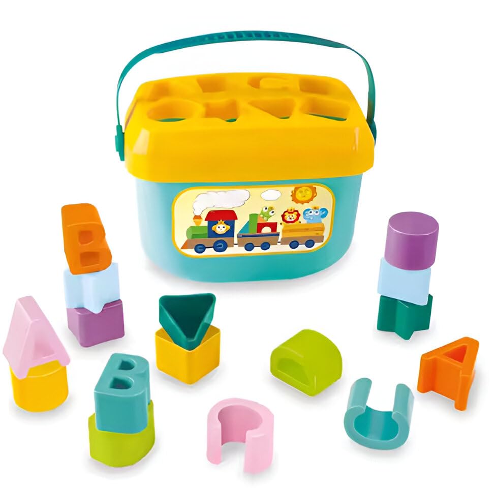 Juguete Bebe 6 Meses- Juego Piezas Encajables 0 a 3 años- Ideal Juguetes Niños 1 Año- Cubo Actividades Bebe Encajables para Motricidad Fina- Juguetes Niños 2 Años de Bloques Educativos Infantiles