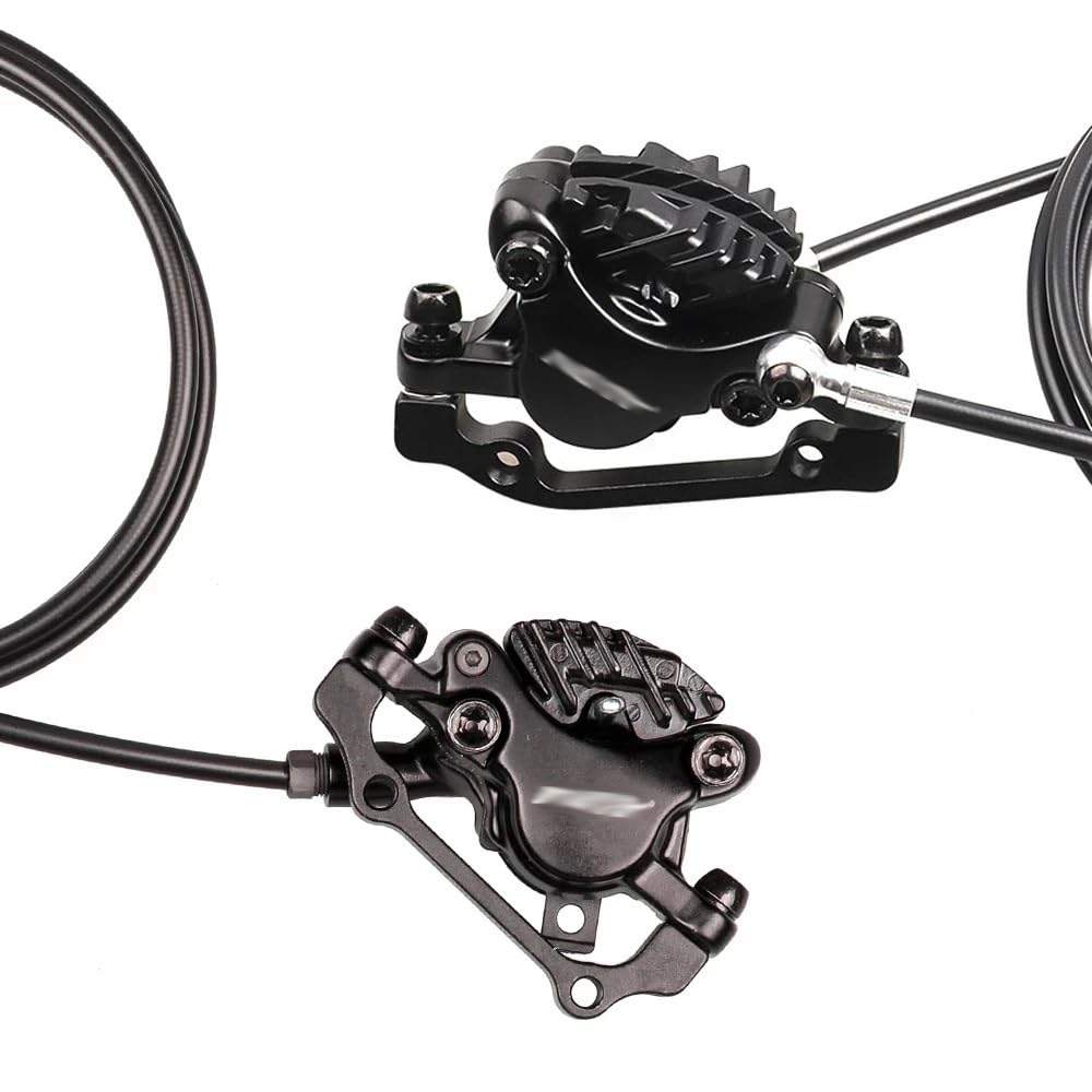 Fahrrad-Scheibenbremsbeläge, Halbmetall-Harz, Wärmeableitung, kompatibel mit Elektroroller-Bremse Dichtungen(4 Pair)