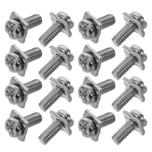 Tornillos para Terminales Eléctricos VILLCASE de Metal Niquelado con Arandela Paquete de 400