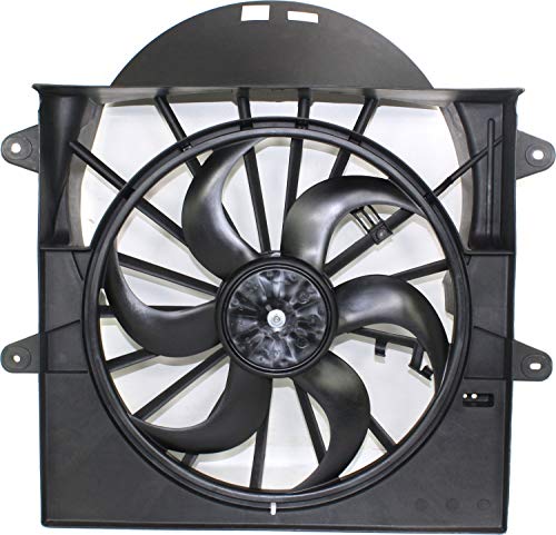 Go-Parts - Radiator Fan Shroud Assembly for Jeep Grand Cherokee 2005-2009, Suitable for 3.7L/4.7L Engine, Replacement 2006 2007