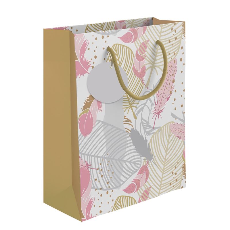 Sacs cadeaux en papier PaperPep rigides avec dorure feuilles or et argent
