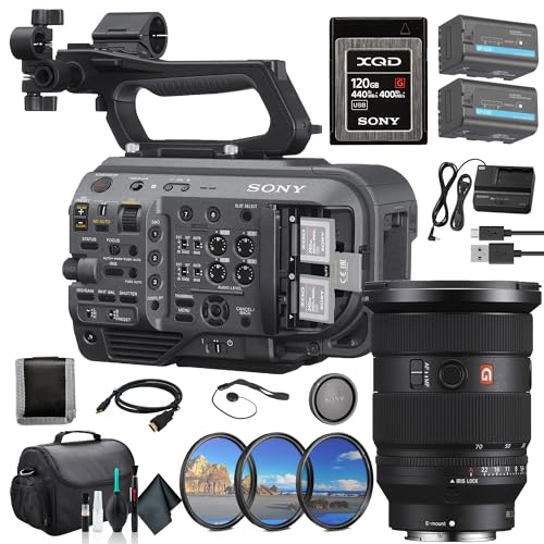 Sony PXW-FX9 XDCAM 6K Full-Frame Camera System Body Only PXW-FX9V, FE 24-70mm Lens, 120GB Memory Card, BP-U35 Battery, Filter Kit, Bag, Memory Card Wallet, Cap Keeper, and More