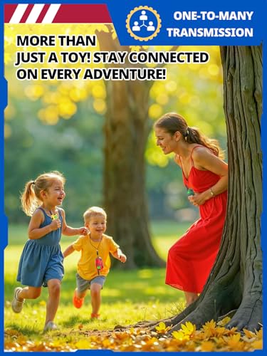 Image of Inspireyes Walkie Talkies for Kids, Long Range 2 Way Radio, Outdoor Hiking Toys for 3-12 Year Old Chirstmas Birthday Gift for Boys, 4 Pack