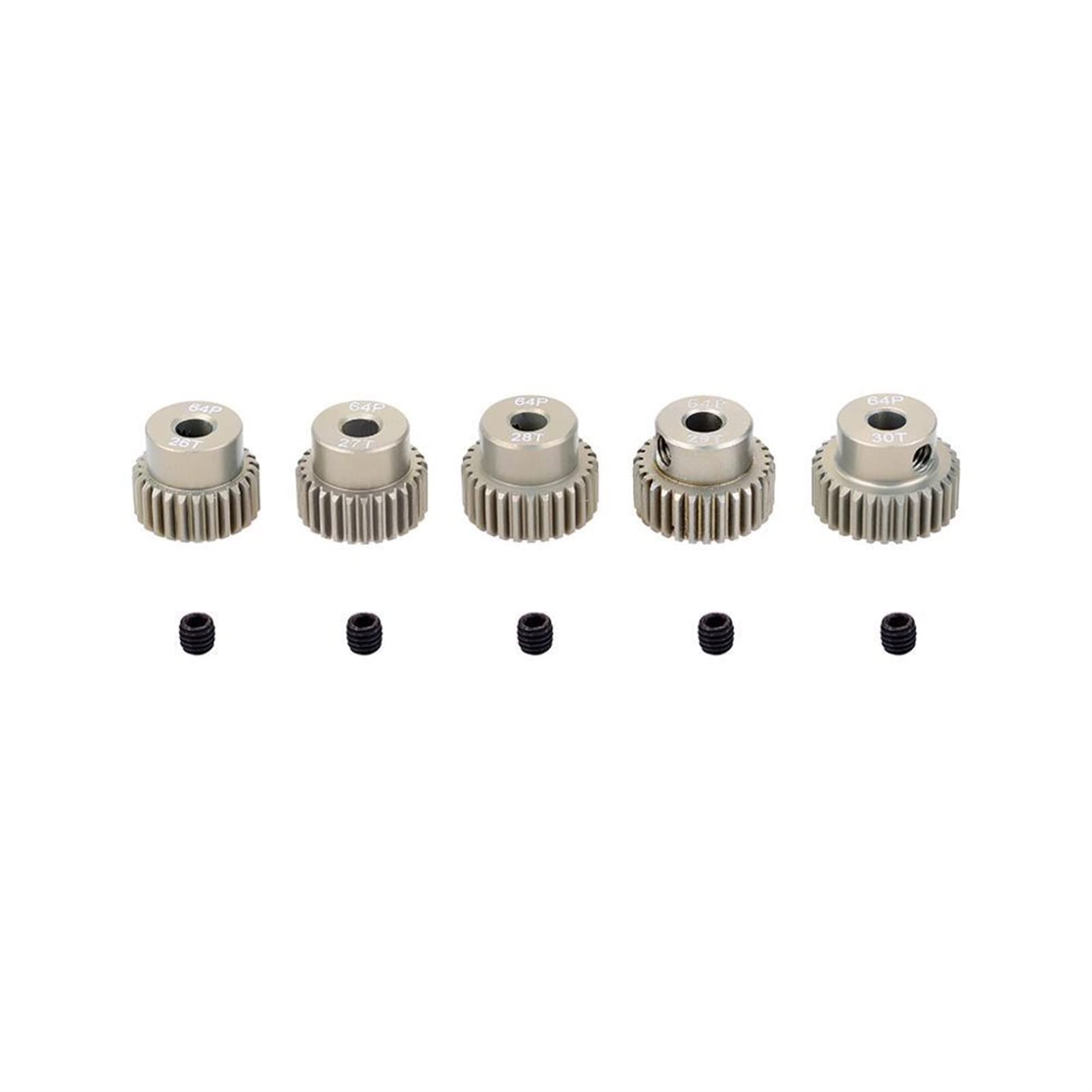 Zahnräder aus messing. Motorritzel 64DP Stirnrad 3,175 mm Welle 5er-Pack 21T-50T(5pcs 46t 50t)