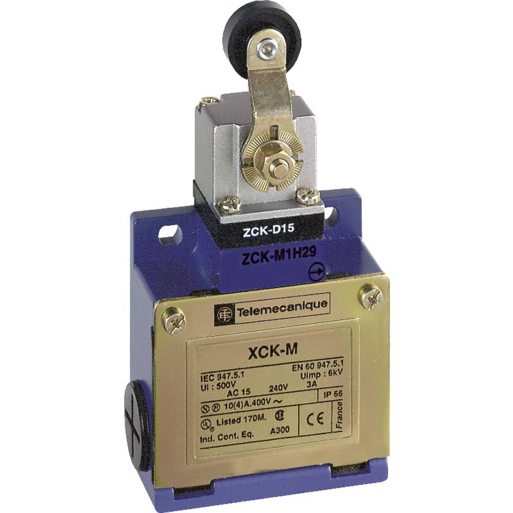Telemecanique Sensor OsiSense XC Standard limit switch XCKM - thermoplastic roller lever - 1NC+1NO - snap action - Pg11, XCKM115