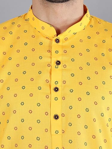 Image of Uri and MacKenzie Mens Cotton Woven Casual Kurta Pajama set