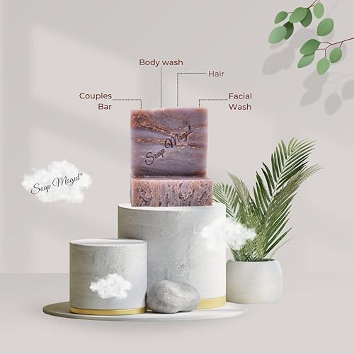 Miniatura 6 de Love Affair Jabón corporal vegano para hombres y mujeres, para piel seca y sensible y hidratante facial, manteca de karité, aceite de coco, libre de