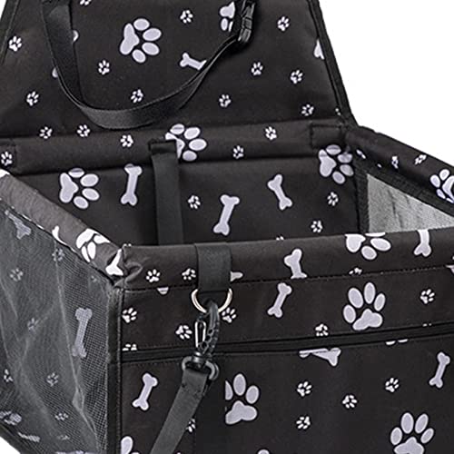 Ioensy Assento de carro para cachorro, assento elevatório para carro, dobrado, alças ajustáveis, com