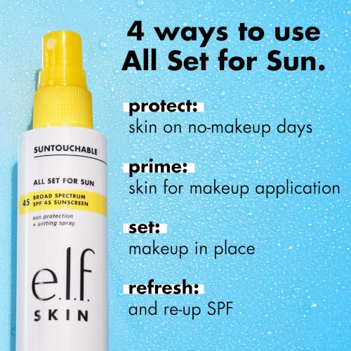 Image of e.l.f. SKIN All Set For Sun SPF 45 Setting Spray