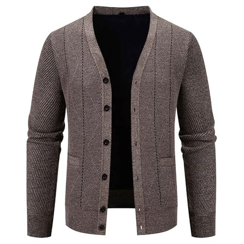 Mens Cardigan Sweater Lightweight V Neck Button Business Casual Lightweight Knitted Cardigans Sweaters with Pockets4