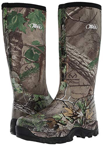 TECS Men's Waterproof for Hunting, Camping, Fishing, Hiking and The Outdoors Knee High Boot, Camo, 13 M US