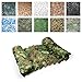 2m X 3m / 6.5 X 9.8ft Woodland Camouflage Filet Armée Net Camo for Parasol Camping Chasse Cacher/Bird Grimper Corde De Chanvre Net Et Crochet Bird Hammock Net for Cage comme Net De Plafond