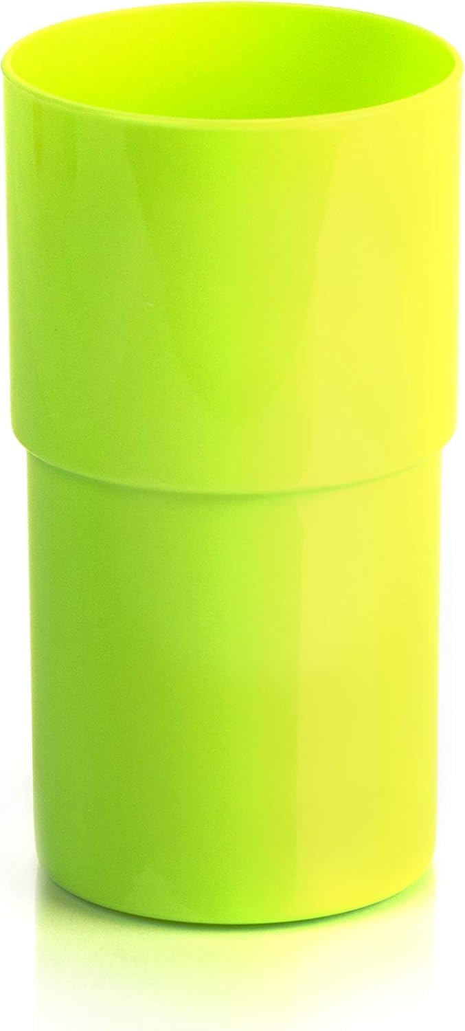 Kimmel 21-000-0907-1, Drinking Cup, Shatterproof, Stackable, Reusable, 180 ml, Plastic, Citrus