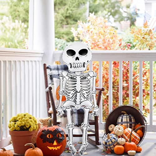Kihoarl LY-MINIWANSHENGQIQIU-9PCS 2 Pcs Halloween Balloons Giant Self Standing Skull Foil Balloons Skeletons Ghost Mylar Balloons For Halloween Party Decoration thumb #2
