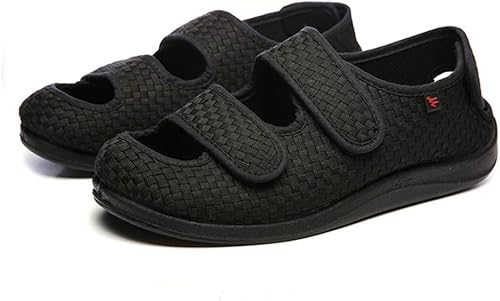 Miniatura 1 de Mei MACLEOD - Zapatillas de verano para hombre con espuma viscoelástica con cierre ajustable ortopédicas de ancho ancho ancho para caminar para pies
