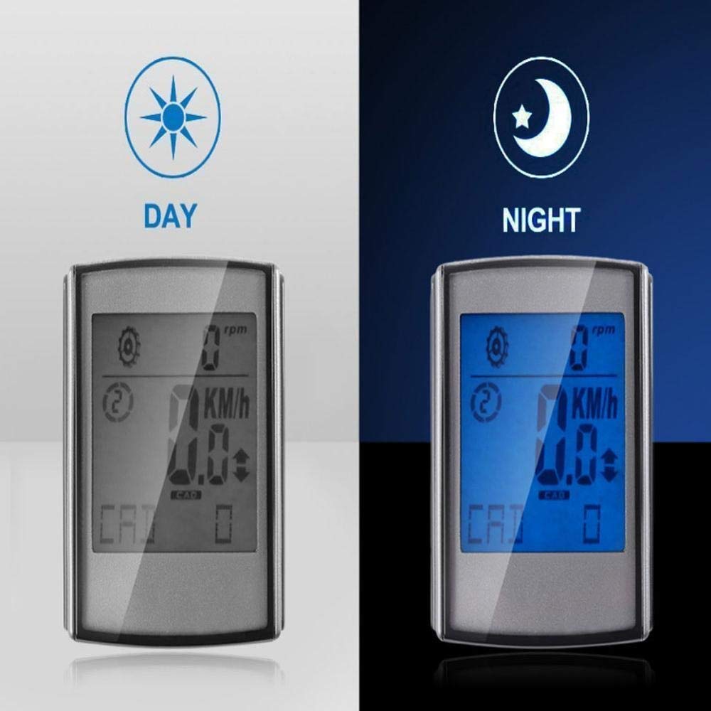 Computer di Biciclette Calcolatore della Bicicletta Metallico Senza Fili MTB Bike retroilluminazione a LED Digitale in Bicicletta del tachimetro Cronometro Heart Rate Monitor