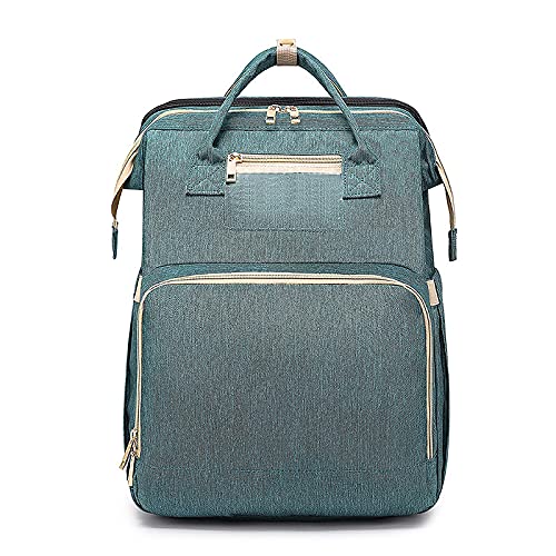 XIEZI Bolso Cambiador Mochila De Viaje Cama Portátil Cuna Plegable Para Bebé Recién Nacido Bolsa De Cama Mochila Cunas Transpirables Dormir Infantil Lakeblue1