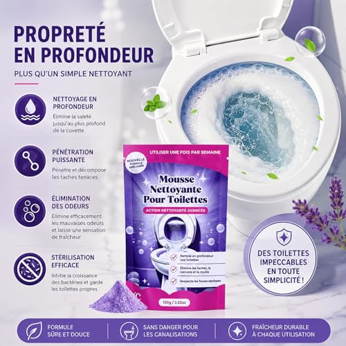 Fizzclean netoyant WC mousse active sans frotter pack de 3 - 4