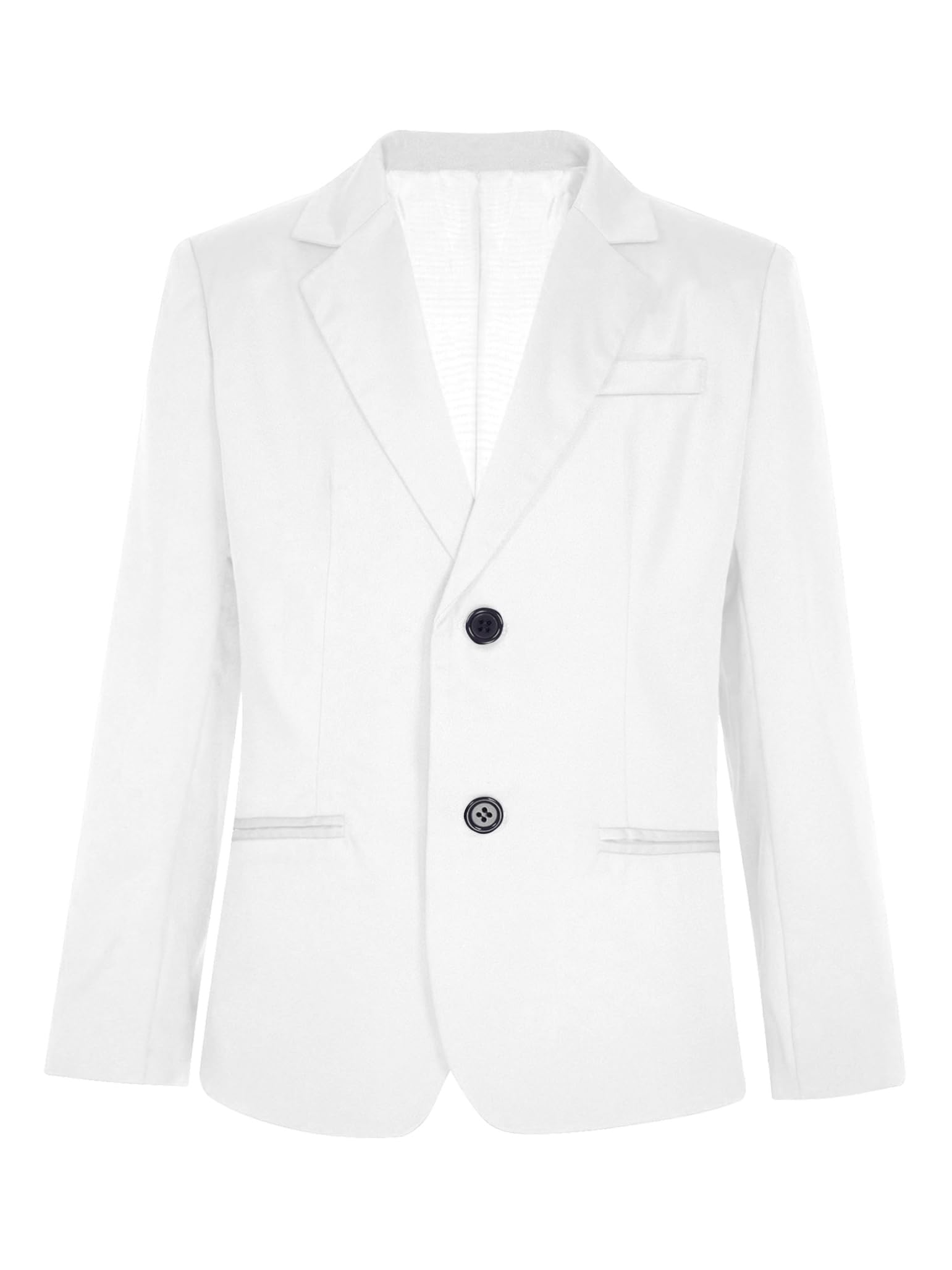 Costume pour Garçons Veste Classique Boutons Costume Veste Blazer Coupe Régulière Fête Mariage Veste Manteau