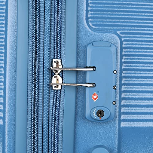 Image of American Tourister Polypropylene Krypton 69 Cms Polycarbonate Hardsided Medium Spinner 8 Wheels Check-In Luggage | Suitcase | Trolley Bag, Blue,Large