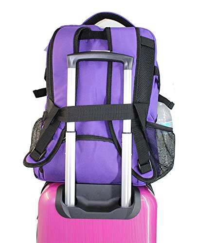 Boardingblue 18" Personal Item Under Seat Laptop Backpack For American, South West, Spirit, Frontier Airlines (Purple) Freeship #TOP4
