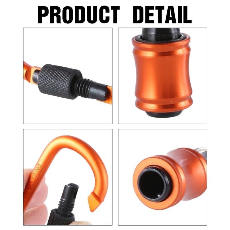 6Pcs Bit Holder Keychains 4inch Shank Screwdriver Bit Clip for Drill Bit