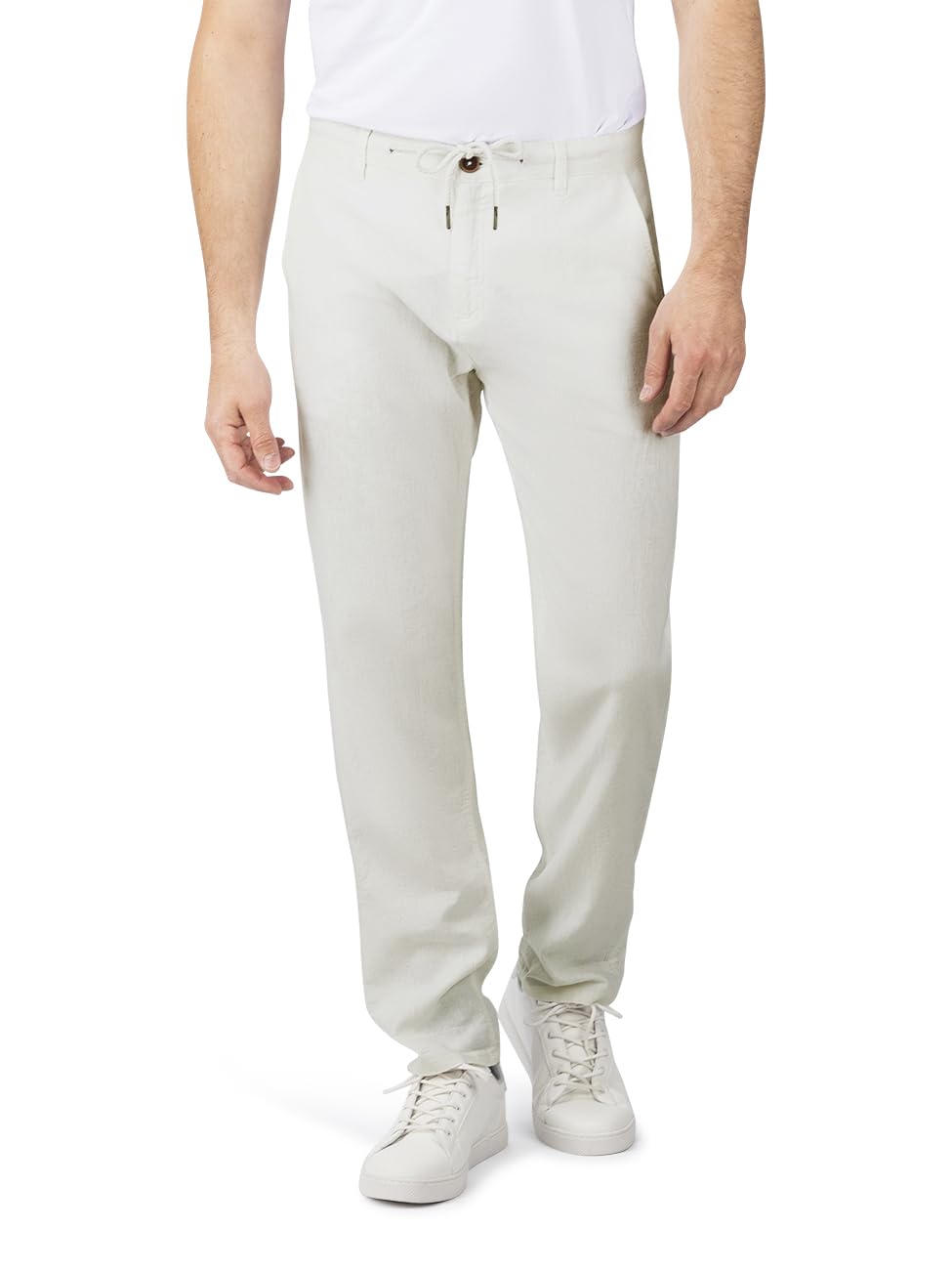 riverso Leinenhose Herren lang Regular Fit RIVMarco Sommerhose Freizeithose Einfarbig Weiß Beige Olive Blau Schwarz S M L XL XXL 3XL 4XL 5XL
