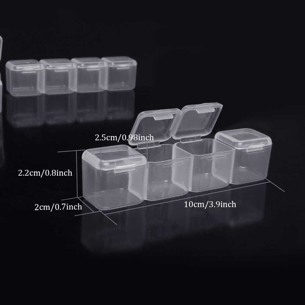 120 Boîtes De Rangement Pour Peinture Diamant - Organisateur Acrylique Avec Autocollants, étanche à La Poussière