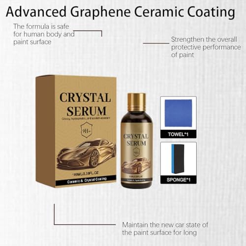 PTZ Crystal Serum con recubrimiento 9H Graphene para autos miniatura 7