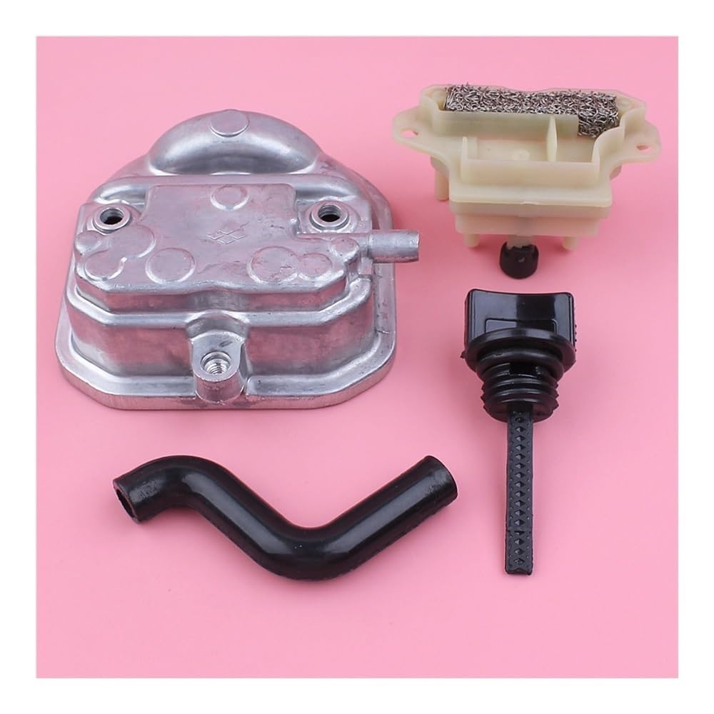 Kit de Filtro de Varilla de Nivel de Manguera de Tubo de Aceite de respiradero de Cubierta de Culata Apto for Repuesto de Motor de cortacésped GX35 GX 35