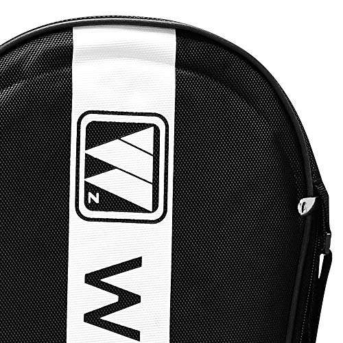 WHIZZ Anti Scratch Series Graphite Badminton Racket Set of 2 with Bag and 2 Grips (Sword Black+Red)