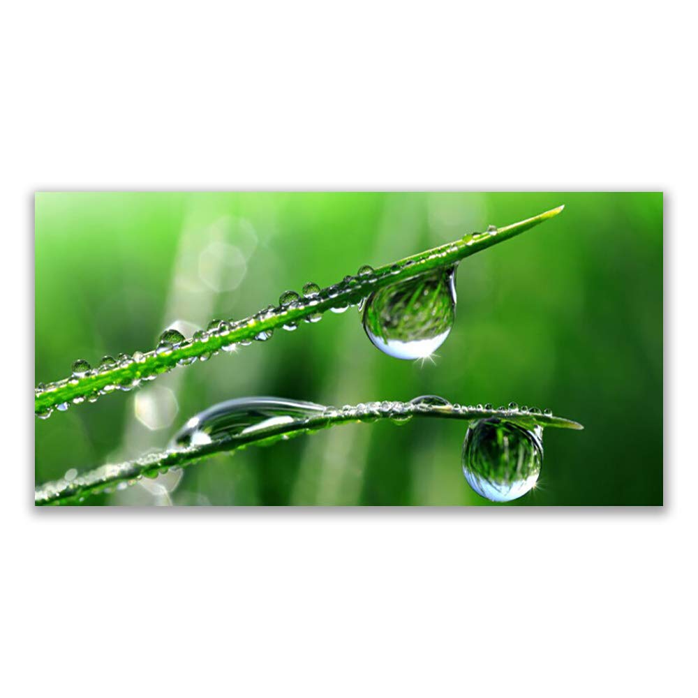 Verre Trempé 120x60cm Tulup anti-humidité pour tableau décoration cuisine et salle de bain