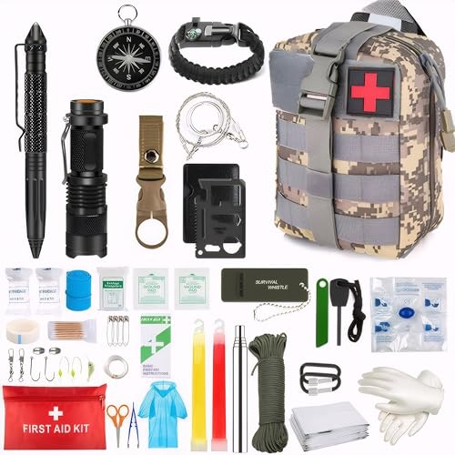Generic Camping Survival Kit: Outdoor Emergency Set with Survival Gear and Tools - Ideal for...