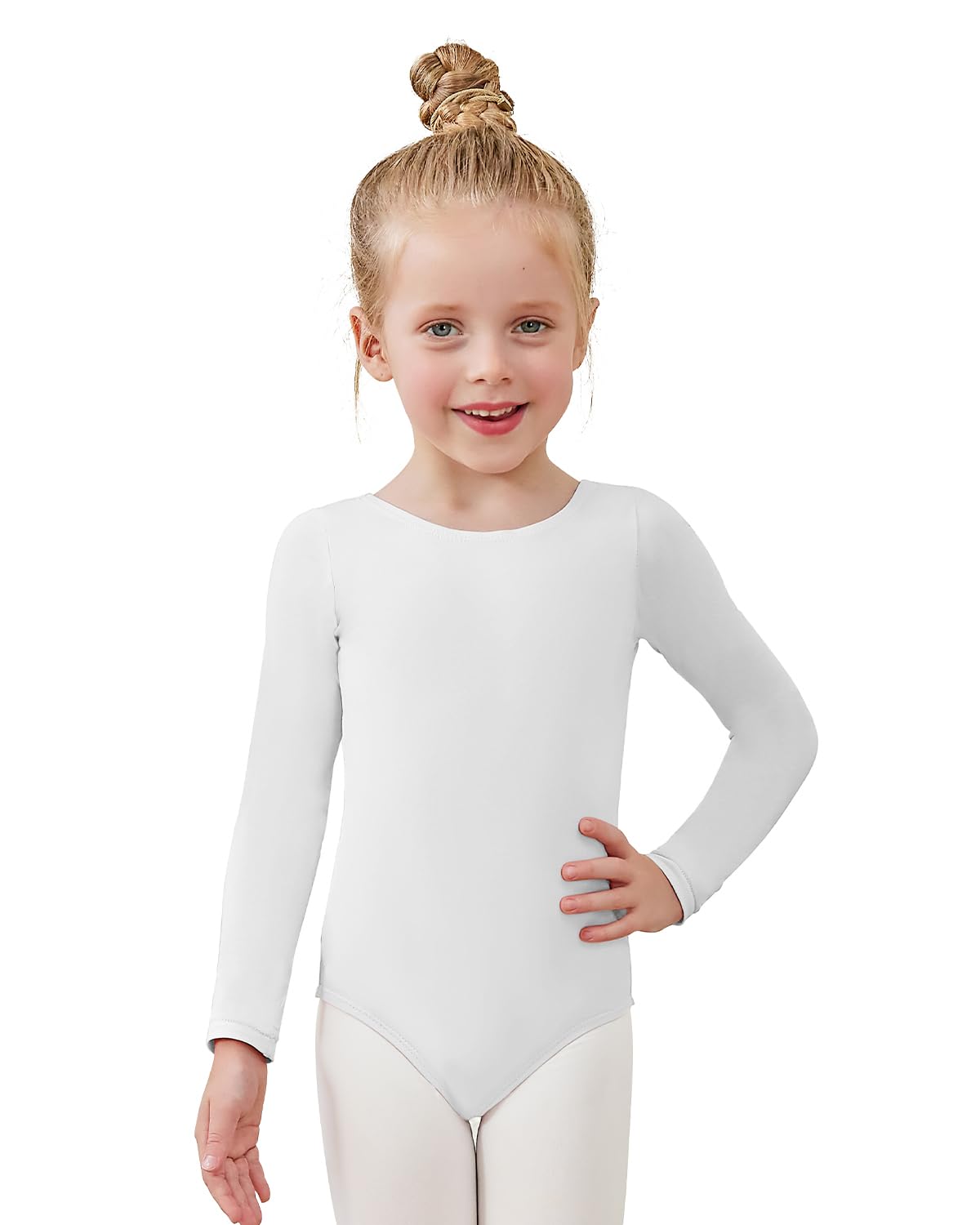 Leotard for Girls Long Sleeve -Ballet Dance Gymnastics Toddler Outfit Bodysuit Kids