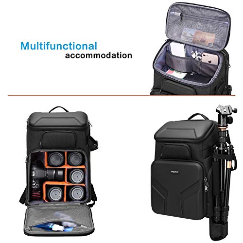 Ficha técnica MOSISO Mochila Cámara 17.3 pulgadas DSLR SLR Mirrorless Photography Bolsa Impermeable con Funda Frontal Sección Laptop Soporte Trípode Cubierta Lluvia Compatible con Canon Nikon Sony Gris Espacial - Fernando Cortés
