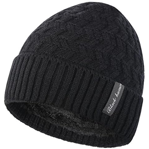 Novawo Winter Fleece Lined Beanie Hat Thick Skull Cap Cover