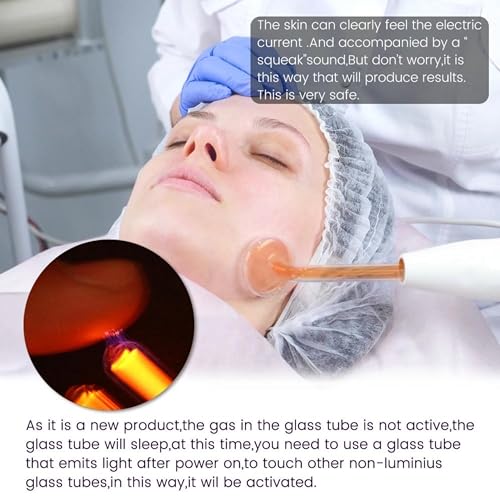 Lalano`S Cosmetics - Dispositivo Per Il Trattamento Cosmetico 4 In 1, Ad Alta Frequenza, Elettrodi Ad Alta Frequenza, Per Tonificare Il Viso, Rimuovere Punti Neri, Pulizia Pori, Trattamento Acne, - 3