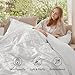 Bedsure Boho Duvet Cover Queen Size - White Breathable & Soft Boho Bedding, Machine Washable Comforter Cover for All Seasons, Includes 1 Duvet Cover 90