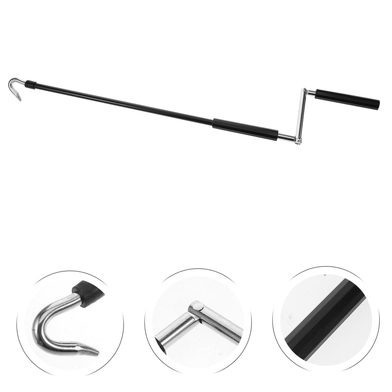 Kichvoe Manivelle de Rétractation pour Auvent Outil Manuel pour Patio et Camping Car Accessoire Robuste et Design Élégant et Durable pour Utilisation Facile