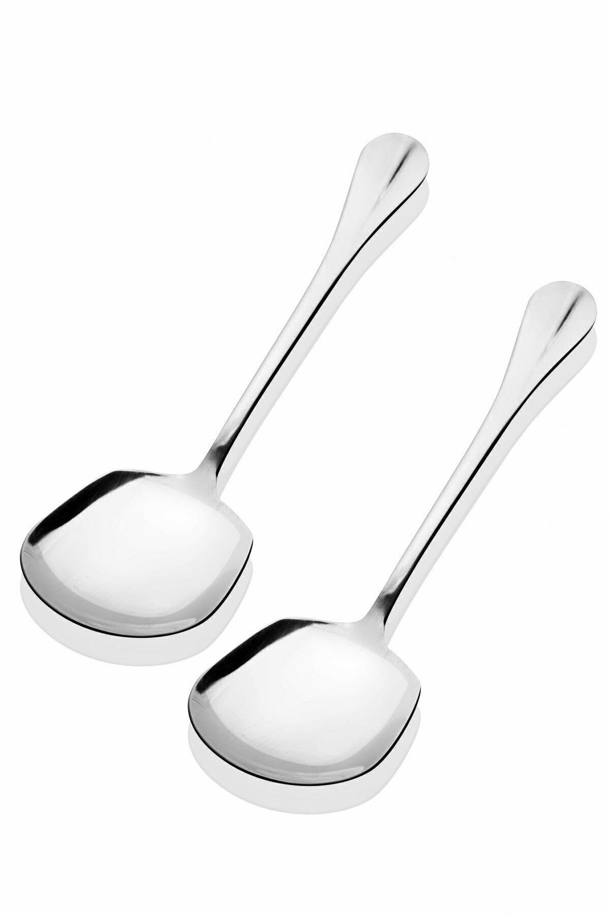 AYBABA STORE 2 Adet Çelik Sofra Servis Kaşığı 21 cm 86951236541258aybaba